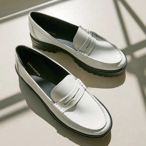 Reformation - Agathea Chunky Loafer (White)